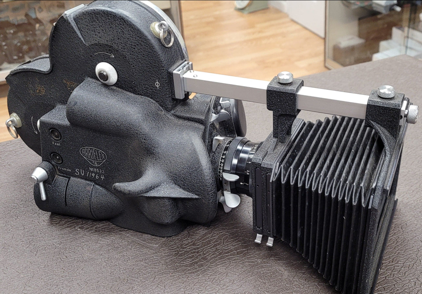 Arriflex 2"x 2" Mattebox with Beam & filter tray S# 2821