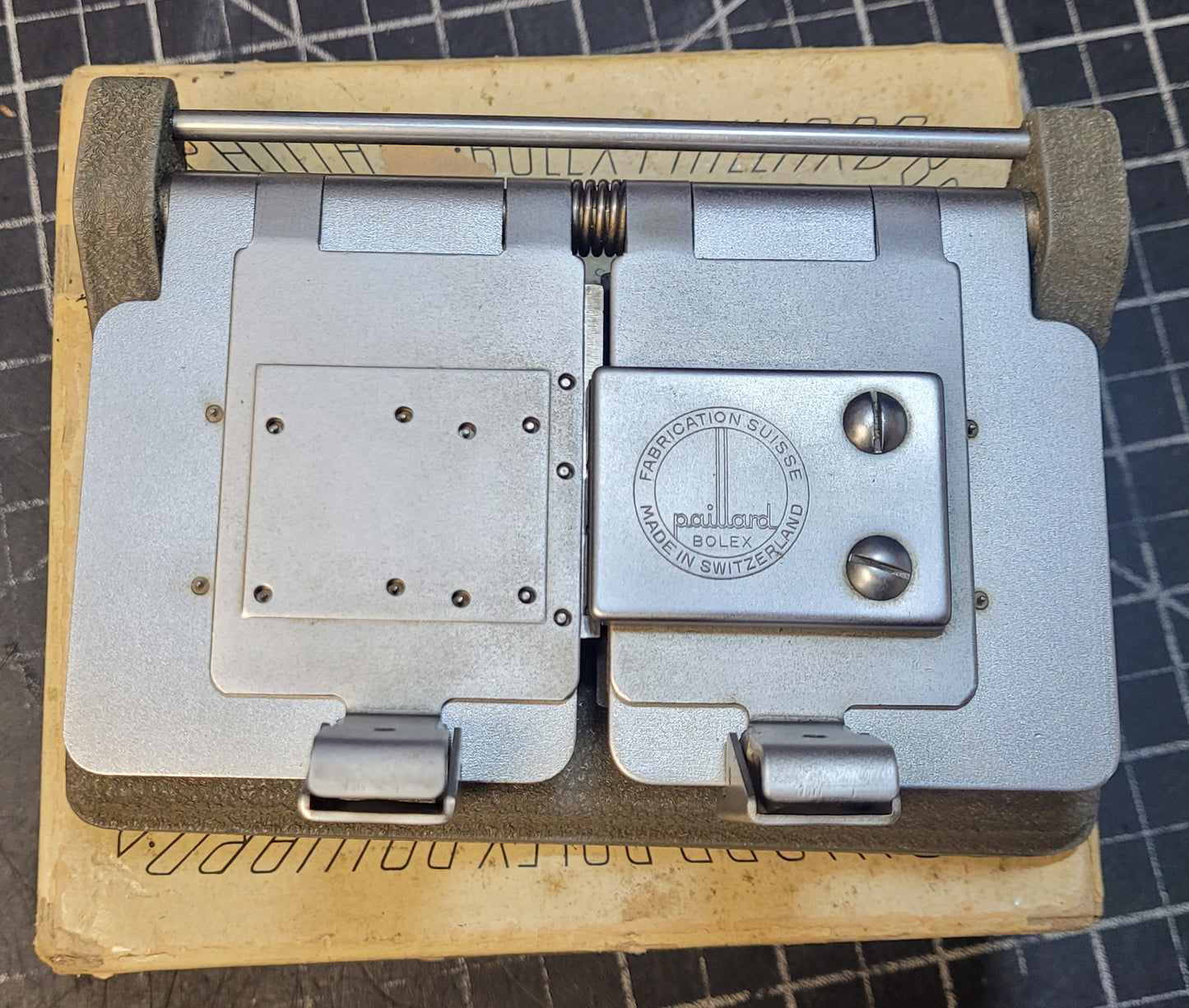 BOLEX PAILLARD TRIFILM 8MM, 9.5MM & 16MM HEAVY METAL FILM SPLICER