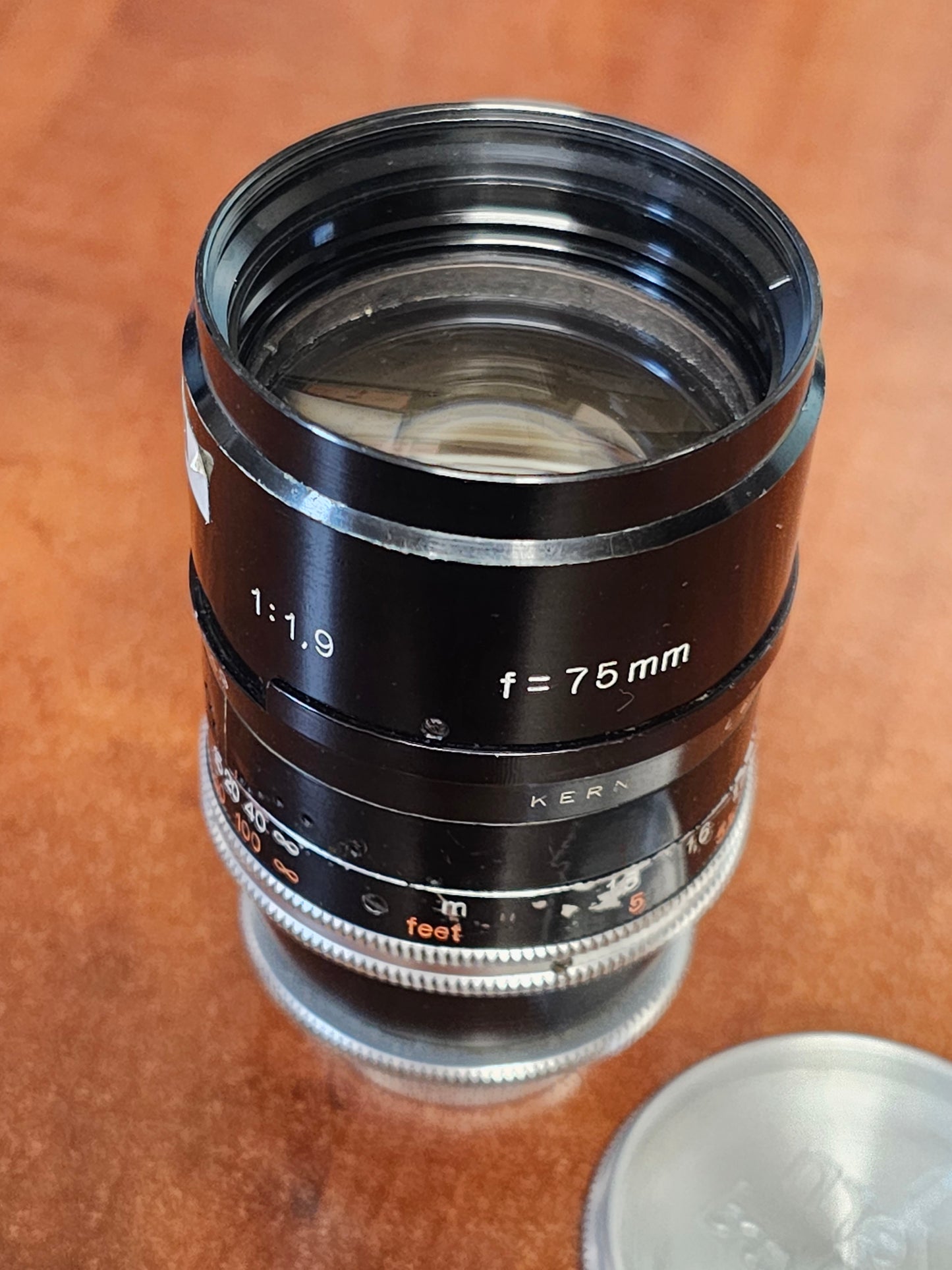 Switar 75mm Macro Preset f1.9 C-Mount S# 1022405