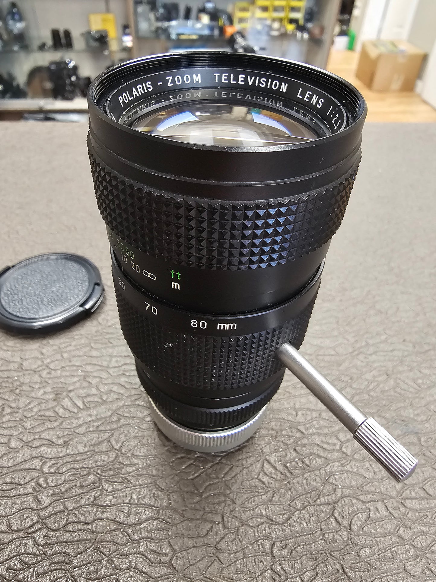 Polaris 20-80mm T2.5 C Mount TV Zoom lens S# 120056