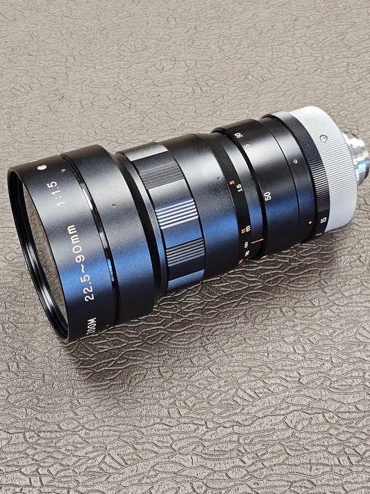 Sun-Cosmicar 22.5-90mm f1.5 TV-16 Zoom Lens C-Mount Lens S# 71516