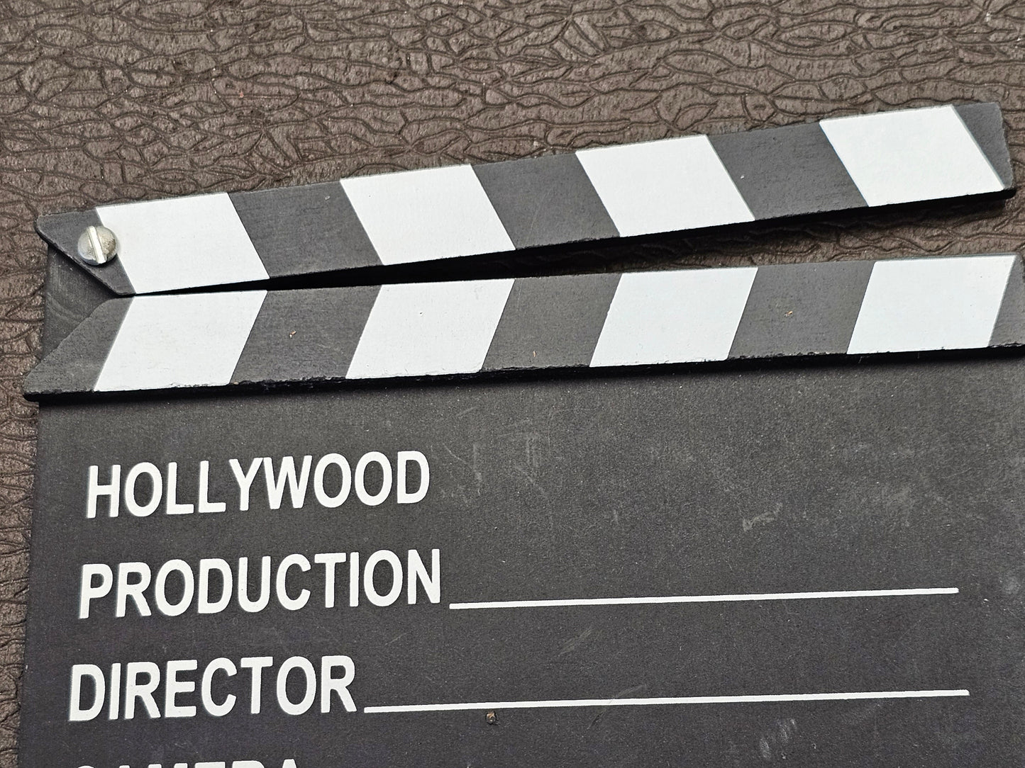 Chalkboard Slate 8" x 7" with B&W Clapper Sticks