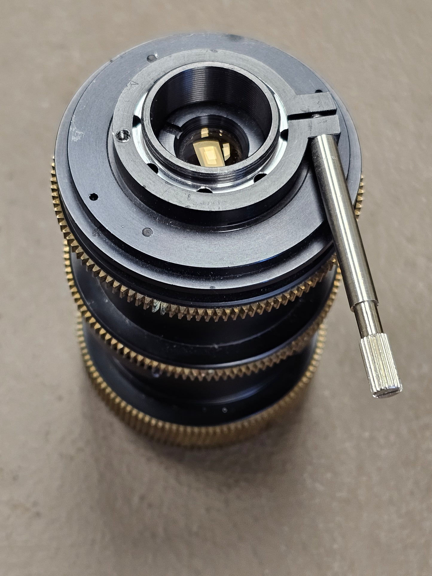 Prototype Super 16mm Zoom lens C-Mount (Angenieux 17-68mm f2.2/T2.5 C-Mount Zoom lens)