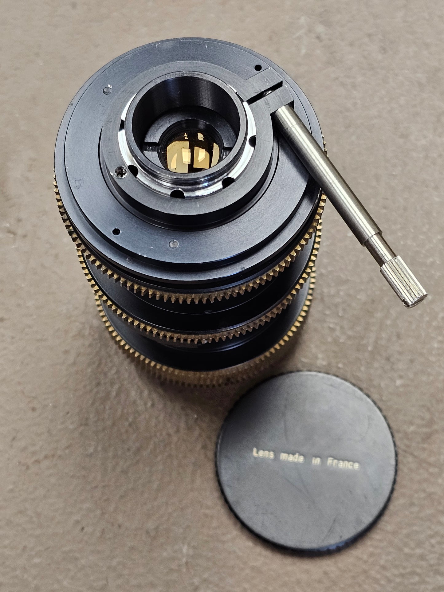 Prototype Super 16mm Zoom lens C-Mount (Angenieux 17-68mm f2.2/T2.5 C-Mount Zoom lens)