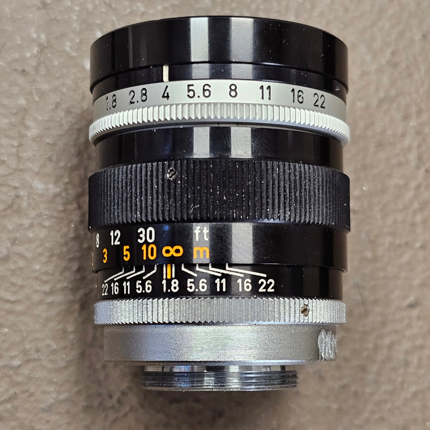 Canon TV-16 50mm T1.8 C-Mount Lens S# 61198