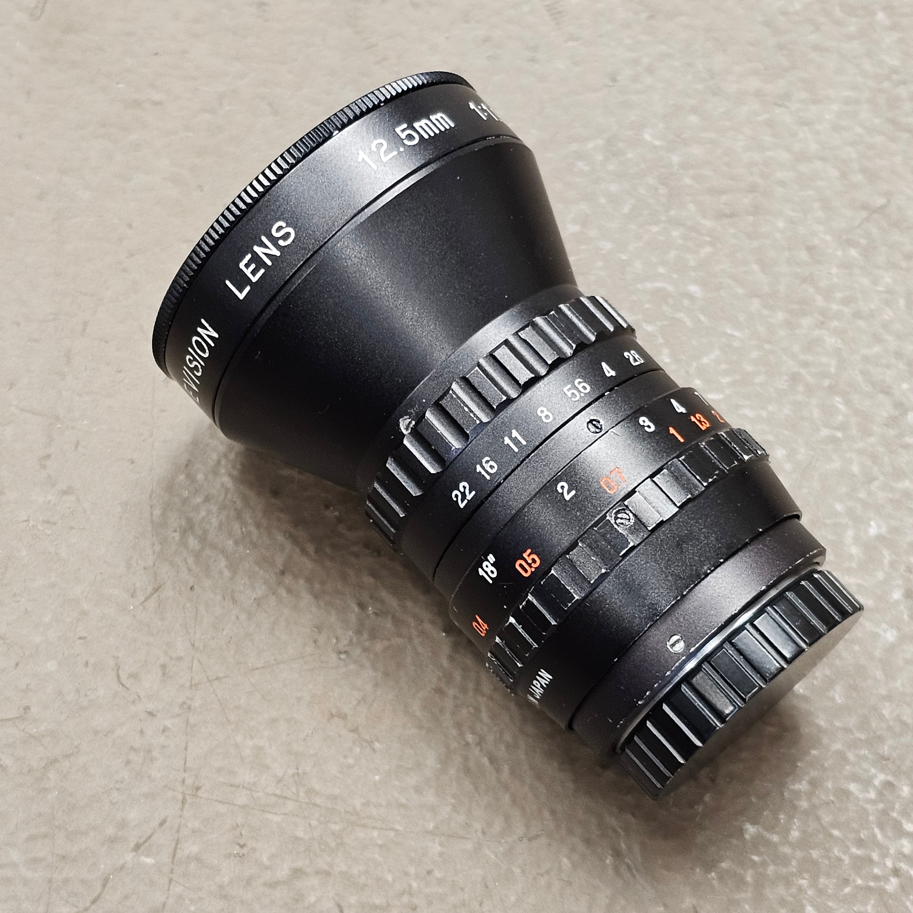 Cマウント COSMICAR 12.5㎜ F1.9 ブラック Cosmicar Television 12.5mm f1.9 C-Mount Lens (Black) S