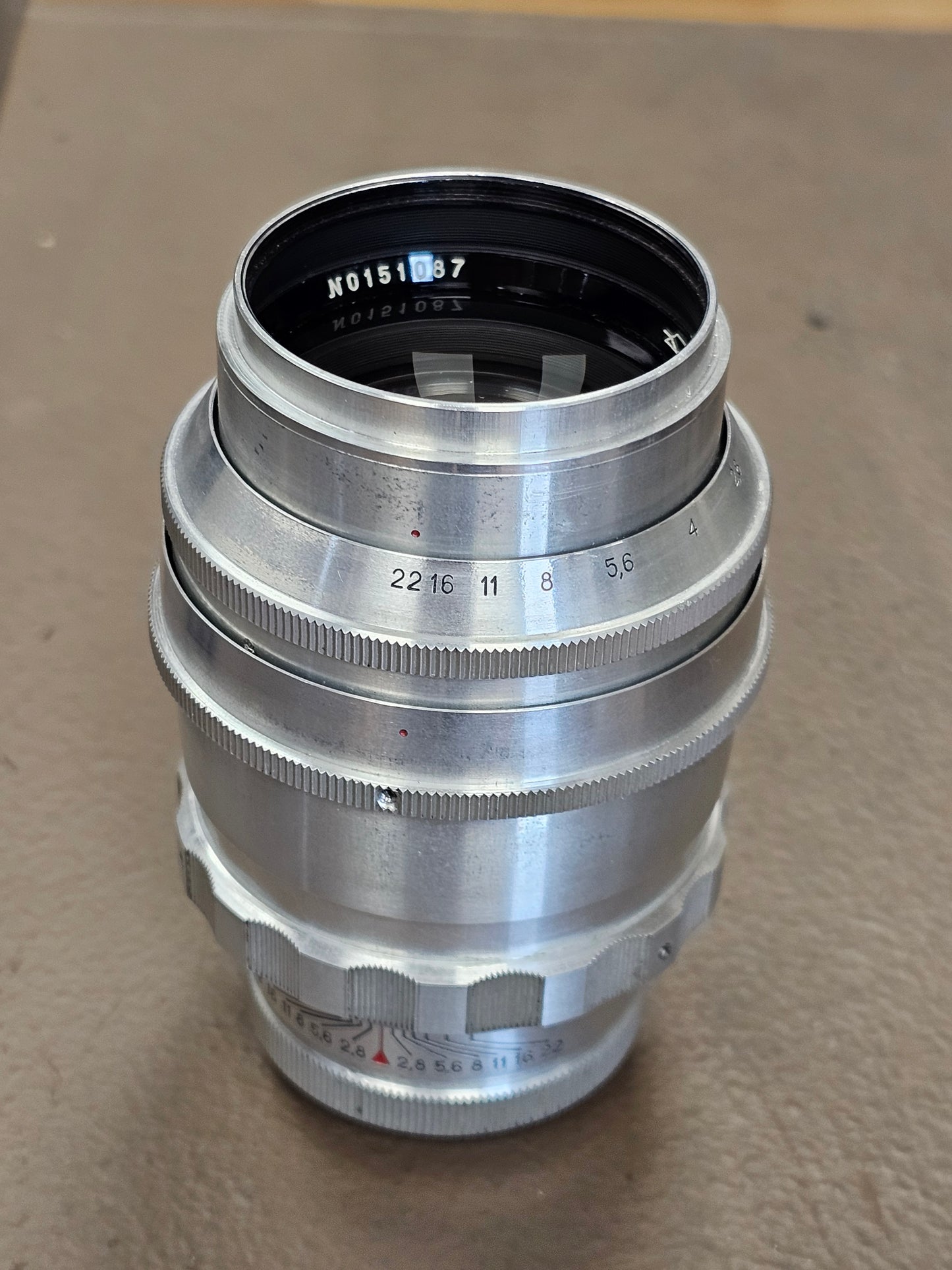 Tair-11 133mm f/2.8 Silver M39 lens Copy of Sonnar Lens S# 0151087