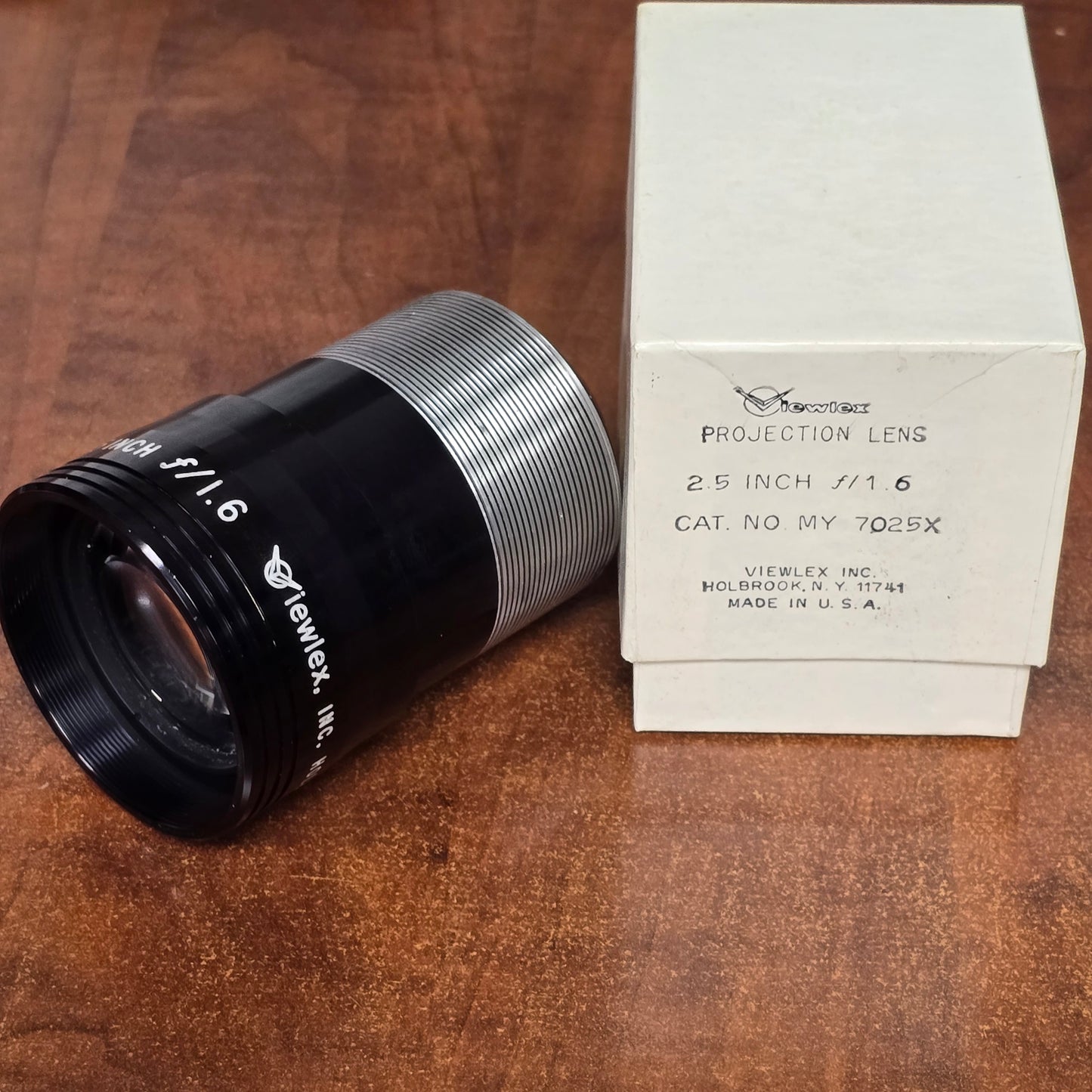 VIEWLEX Inc. Lumex 2.5" 62.5mm f/1.6 16mm Projector Lens for Bell & Howell & more (Black Version)
