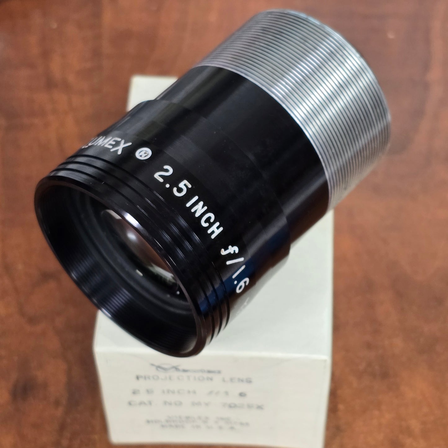 VIEWLEX Inc. Lumex 2.5" 62.5mm f/1.6 16mm Projector Lens for Bell & Howell & more (Black Version)