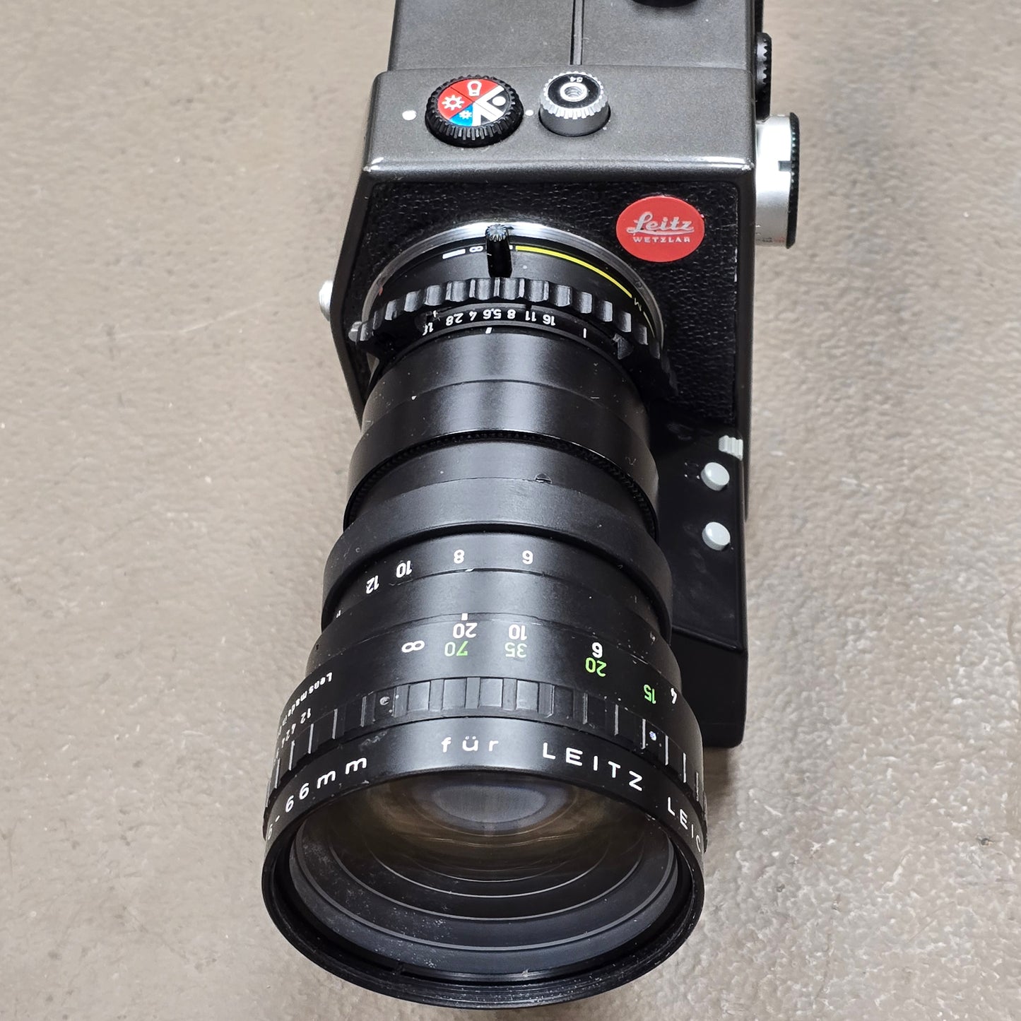 Leicina Special Super 8mm Camera S# 083417 with Optivaron 6-66mm Zoom lens S# 12424960