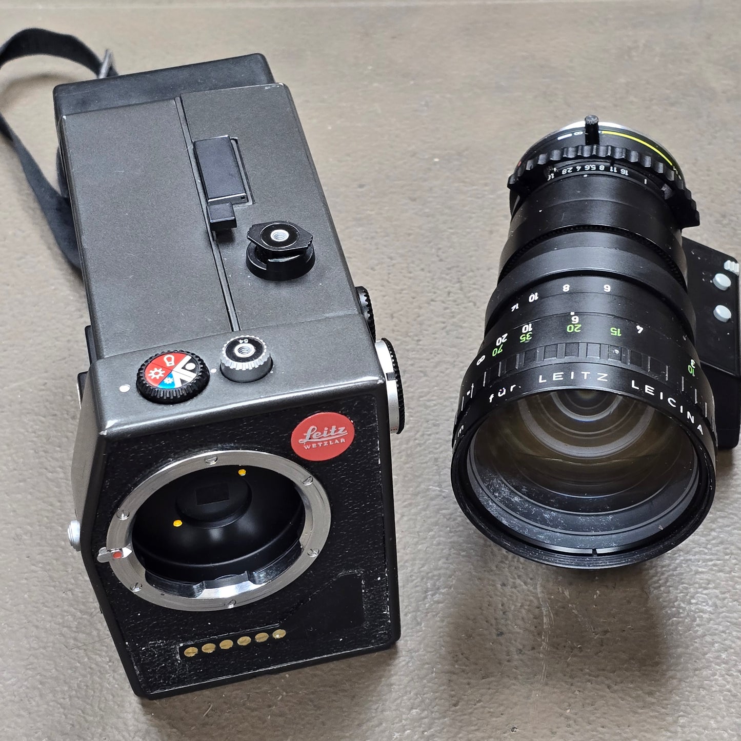 Leicina Special Super 8mm Camera S# 083417 with Optivaron 6-66mm Zoom lens S# 12424960