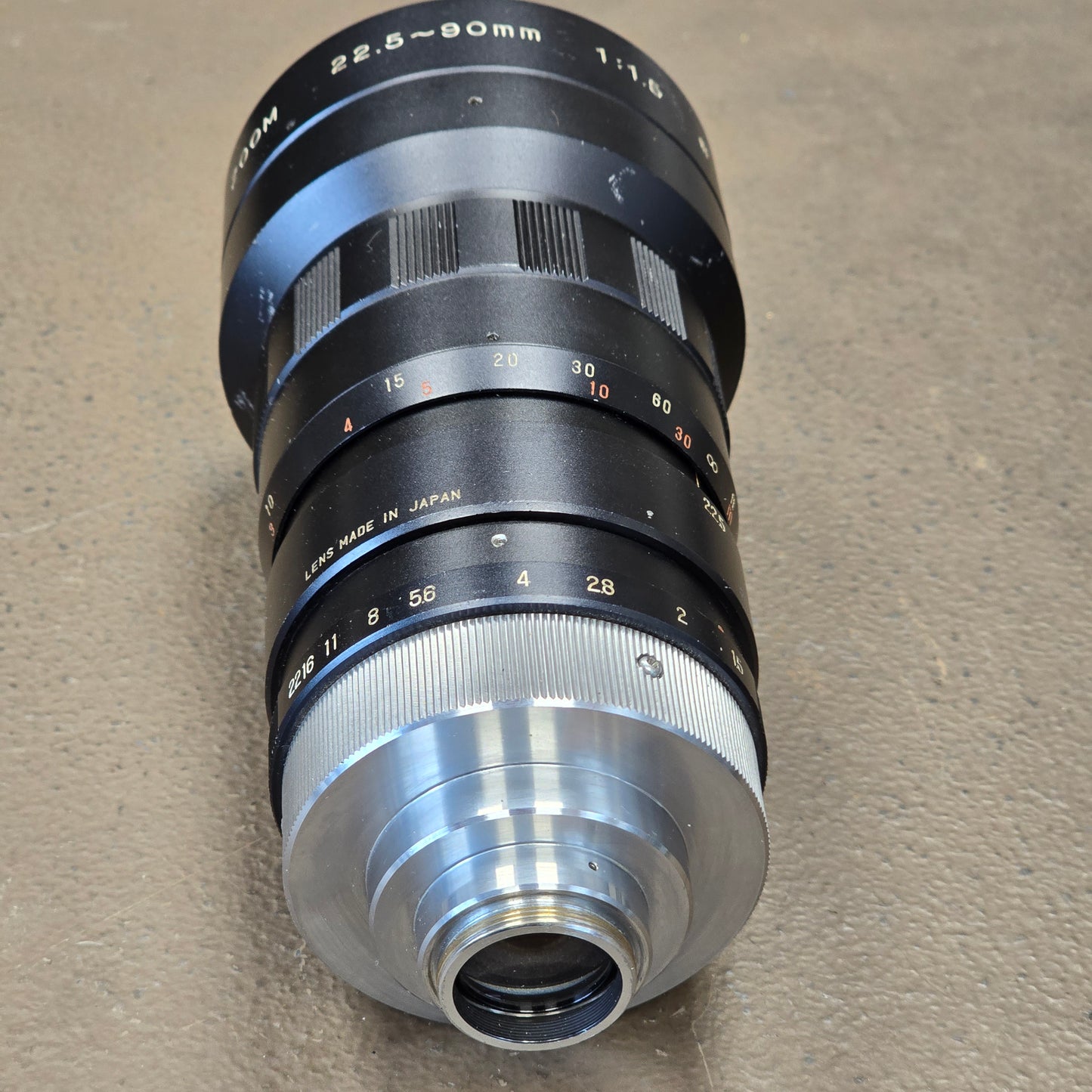 Sun-Cosmicar 22.5-90mm f1.5 TV-16 Zoom Lens C-Mount Lens S# 73803