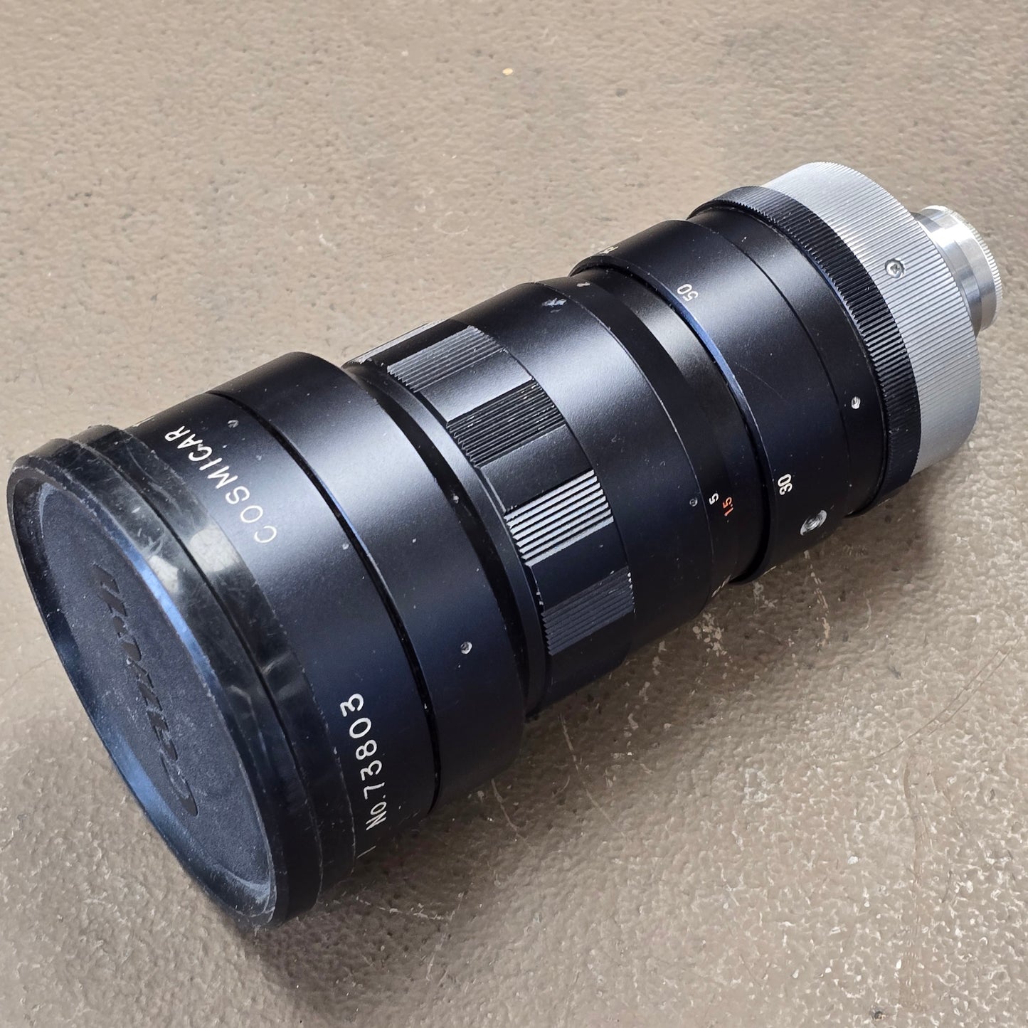 Sun-Cosmicar 22.5-90mm f1.5 TV-16 Zoom Lens C-Mount Lens S# 73803