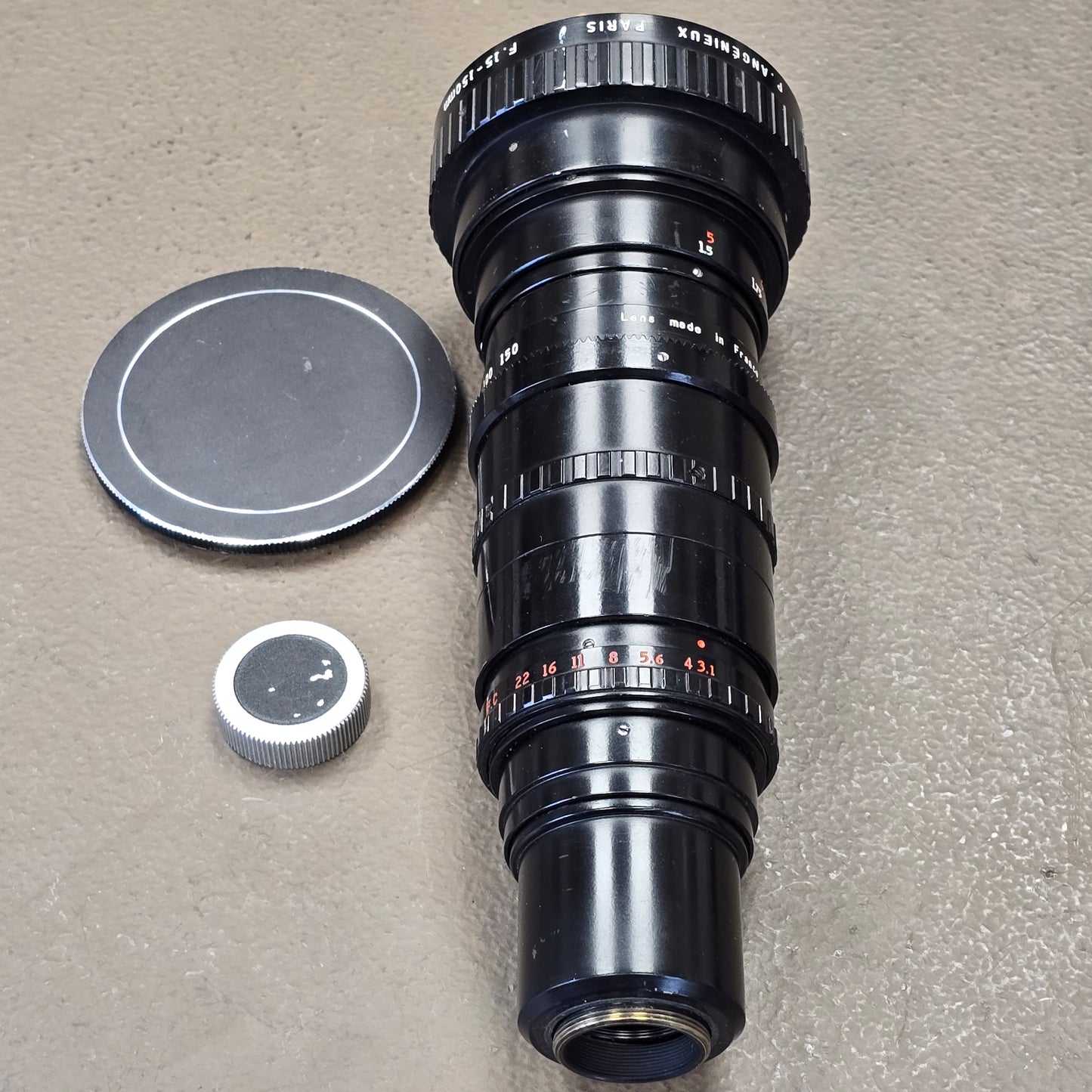 Angenieux 15-150mm f2.8 Type 10x15B C-Mount Zoom Lens S# 1167189