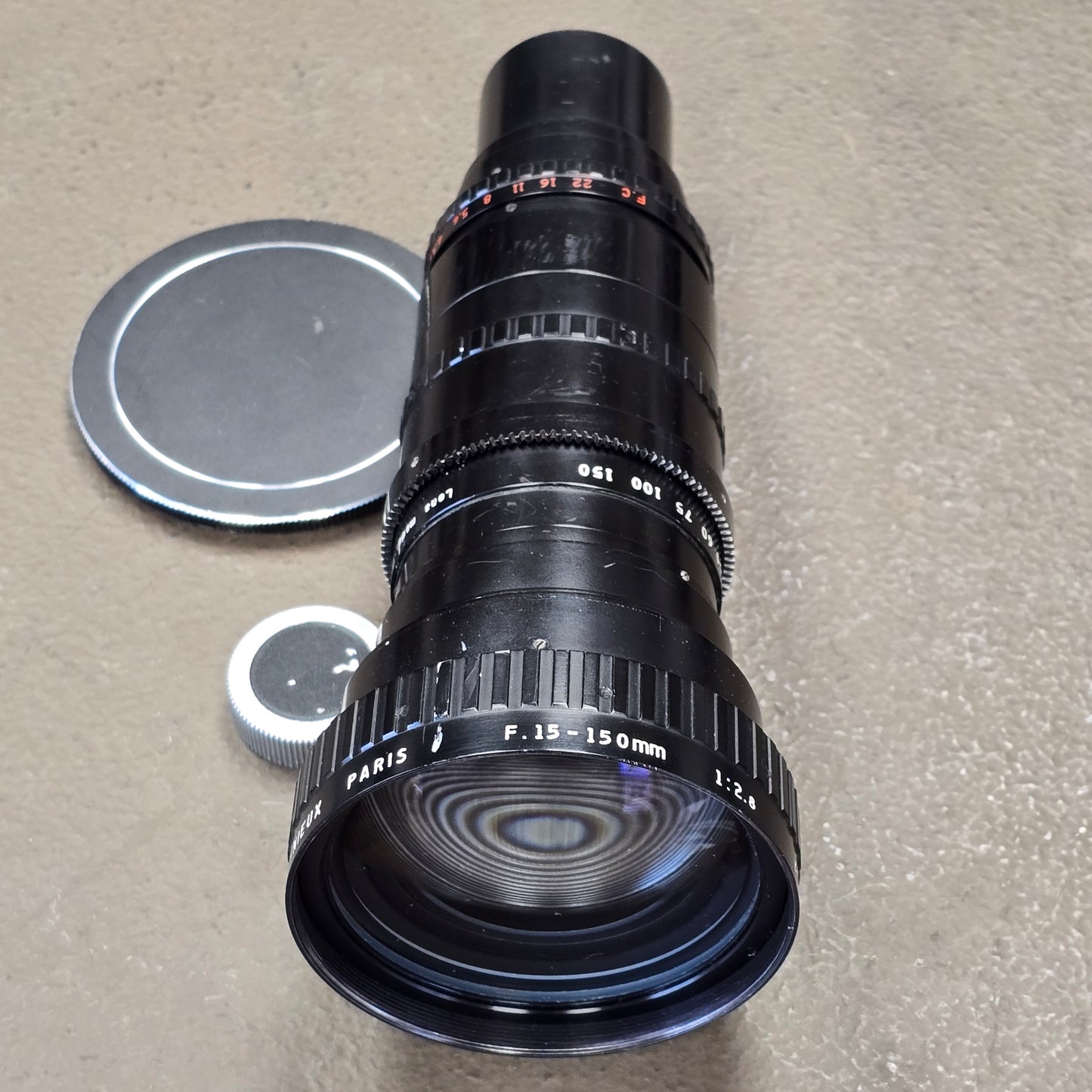 Angenieux 15-150mm f2.8 Type 10x15B C-Mount Zoom Lens S# 1167189