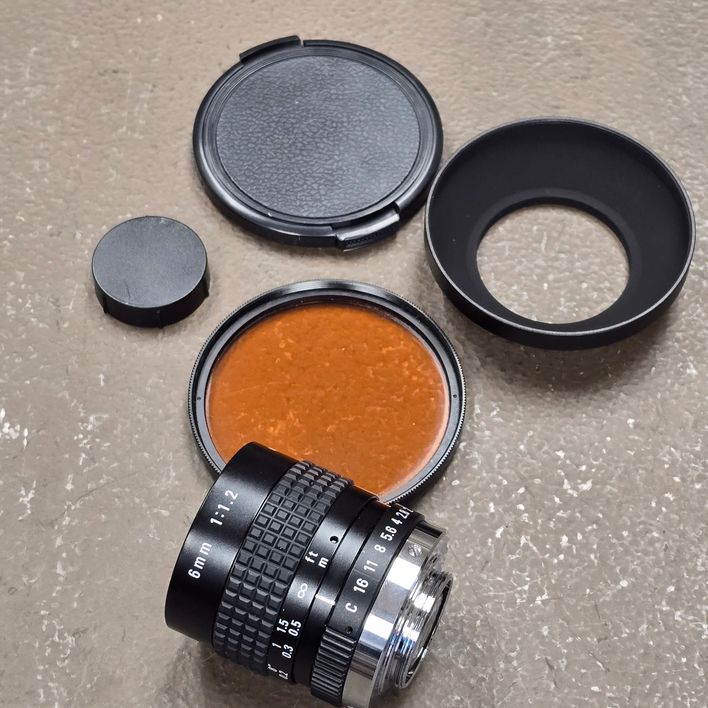 Ricoh 6mm F1.2 TV C-Mount Lens S# 481540