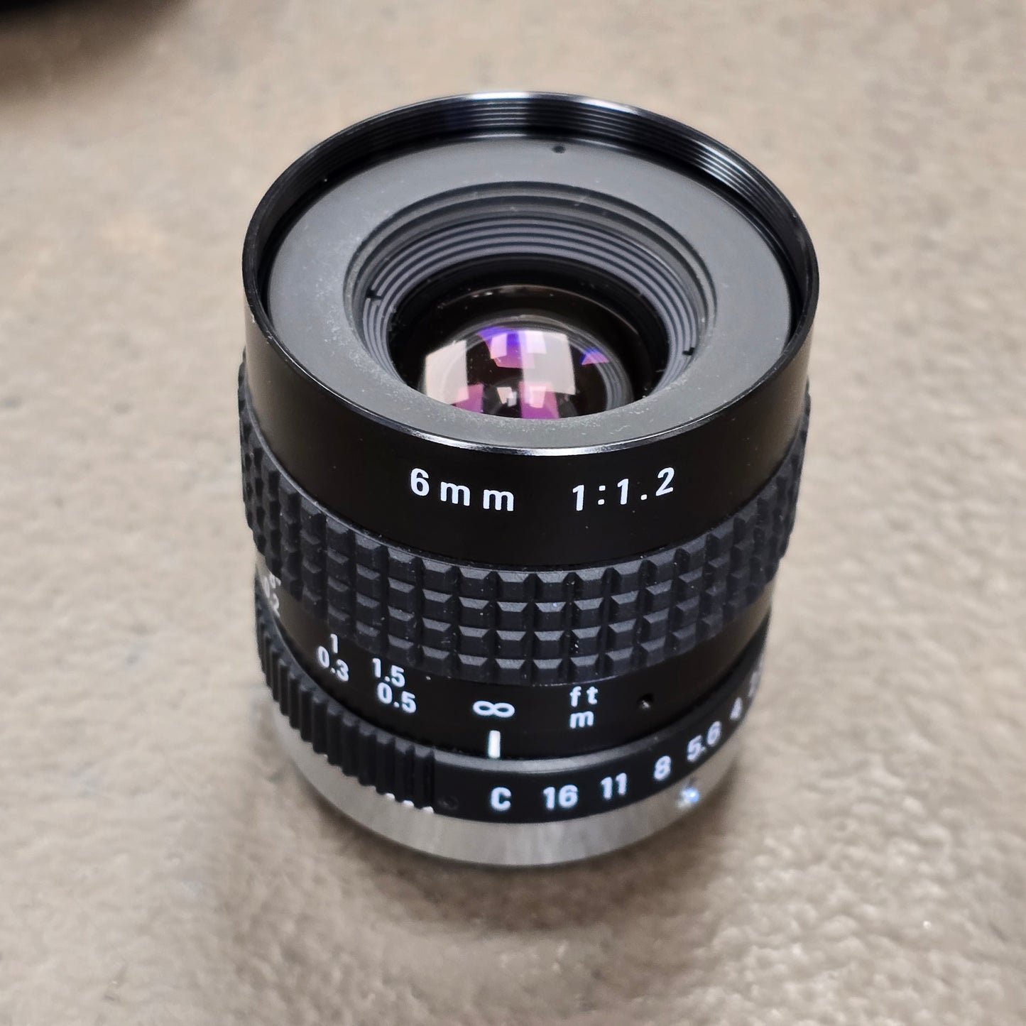 Ricoh 6mm F1.2 TV C-Mount Lens S# 481540