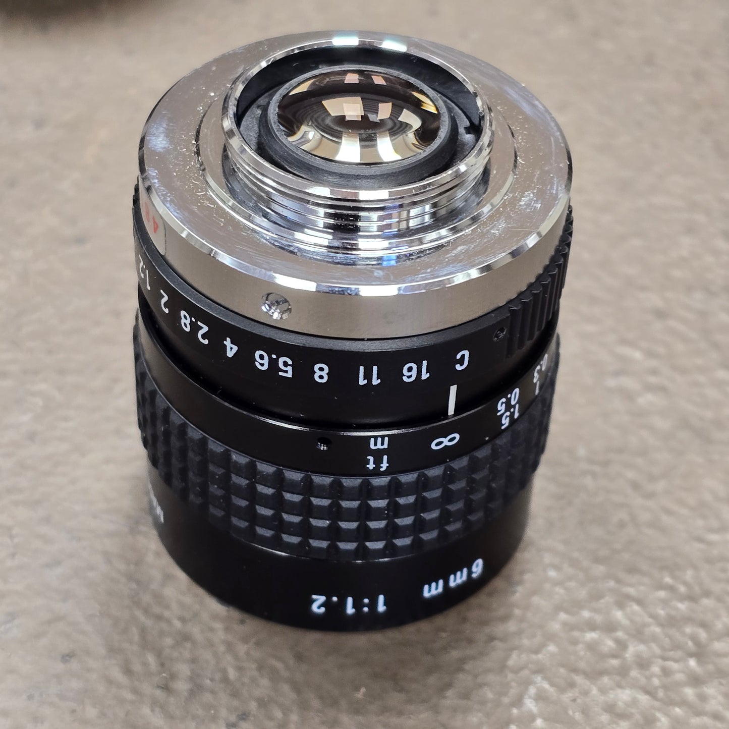 Ricoh 6mm F1.2 TV C-Mount Lens S# 481540