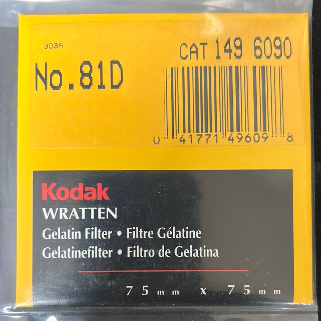 Kodak Wratten Gel Filter (No.81D) 3" x 3"