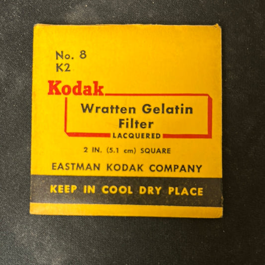 Kodak Wratten Gel Filter (No.8)  2" x 2"