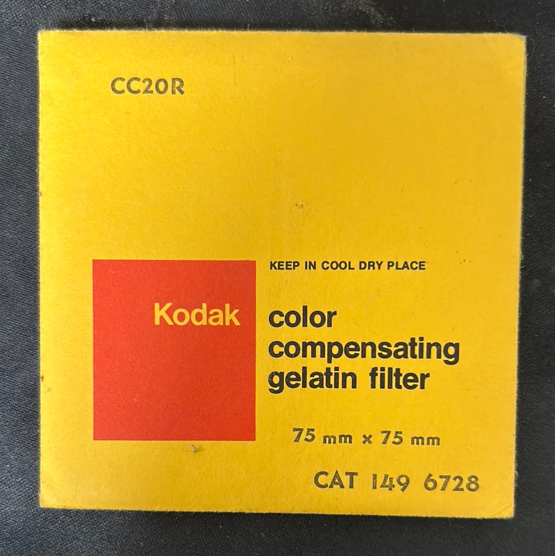 Kodak Wratten Gel Filter (CC20R) 3" x 3"