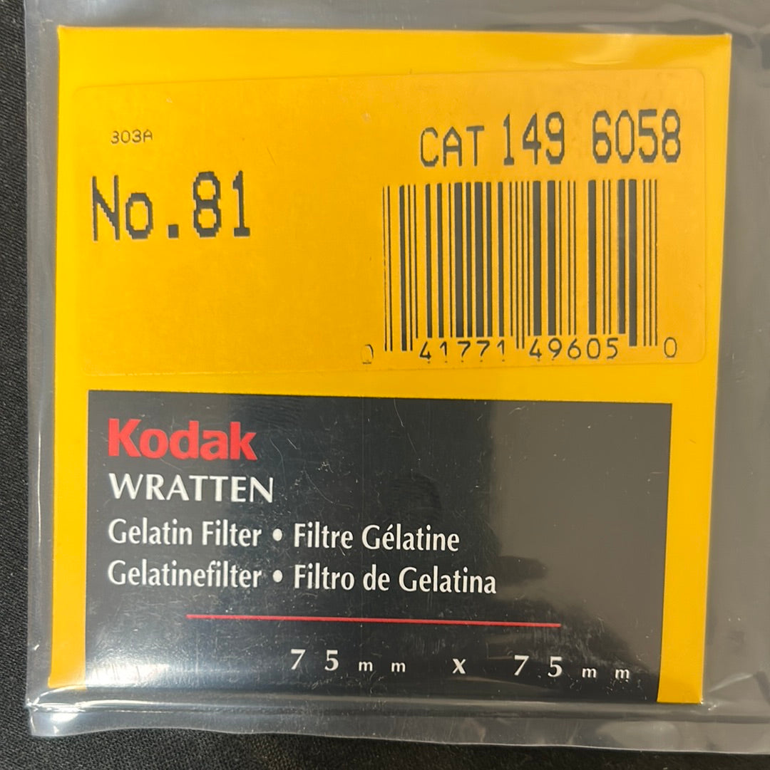 Kodak Wratten Gel Filter (No.81) 3" x 3"
