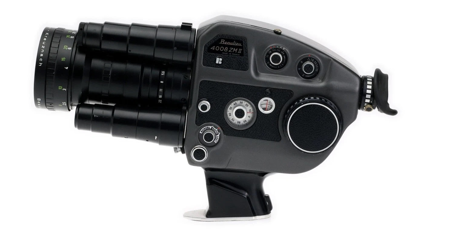 フィルムカメラ Beaulieu 4008 ZM II +Schneider Optivaron Beaulieu 4008 ZM2 Super 8mm Camera – Du-All Camera
