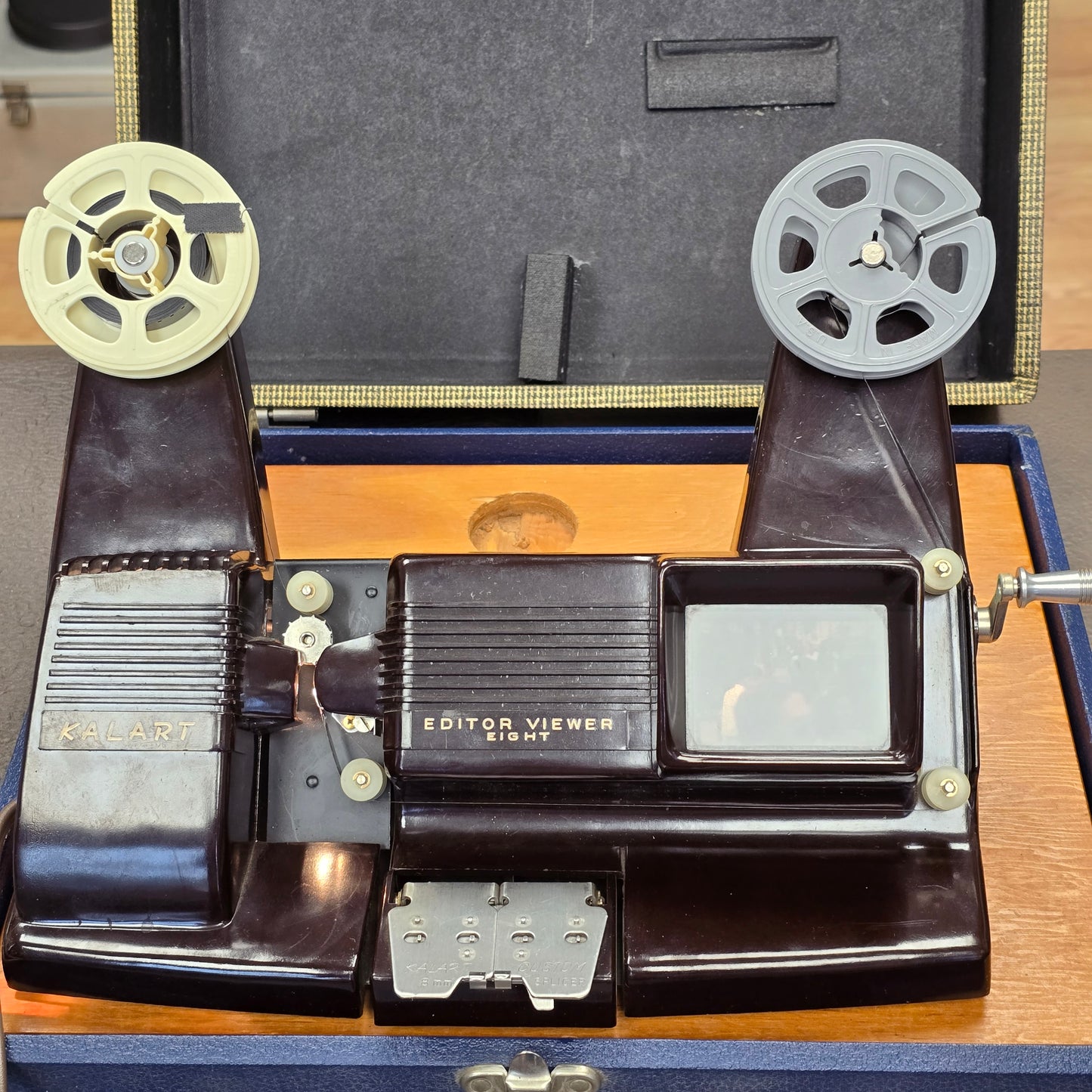 Kalart Editor Viewer Eight Model EV-8 With Carrying Case & Splices