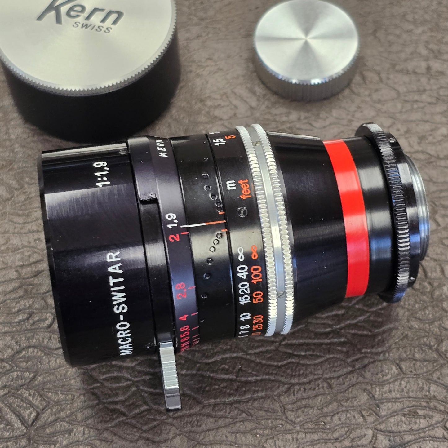 Switar 75mm Macro Preset f1.9 Multicoated C-Mount Telephoto Lens S# 1122331 (New)