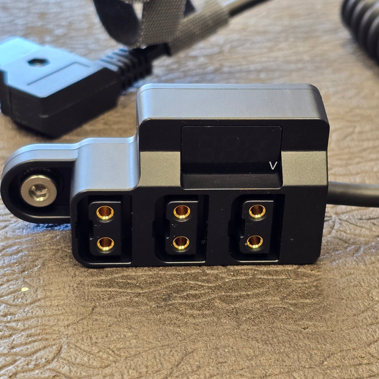 D-Tap 3 Port Splitter Power Cable Hub with Voltage Display
