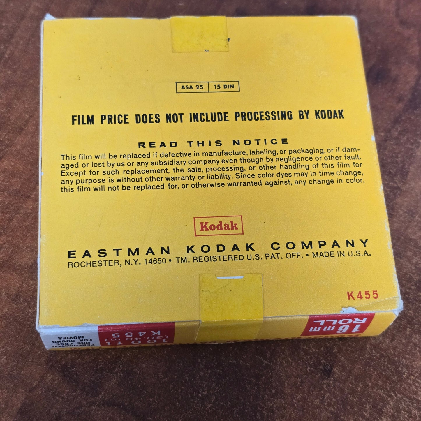 KODAK 16mm 100' Kodachrome II Color Film ( Expired Stock )