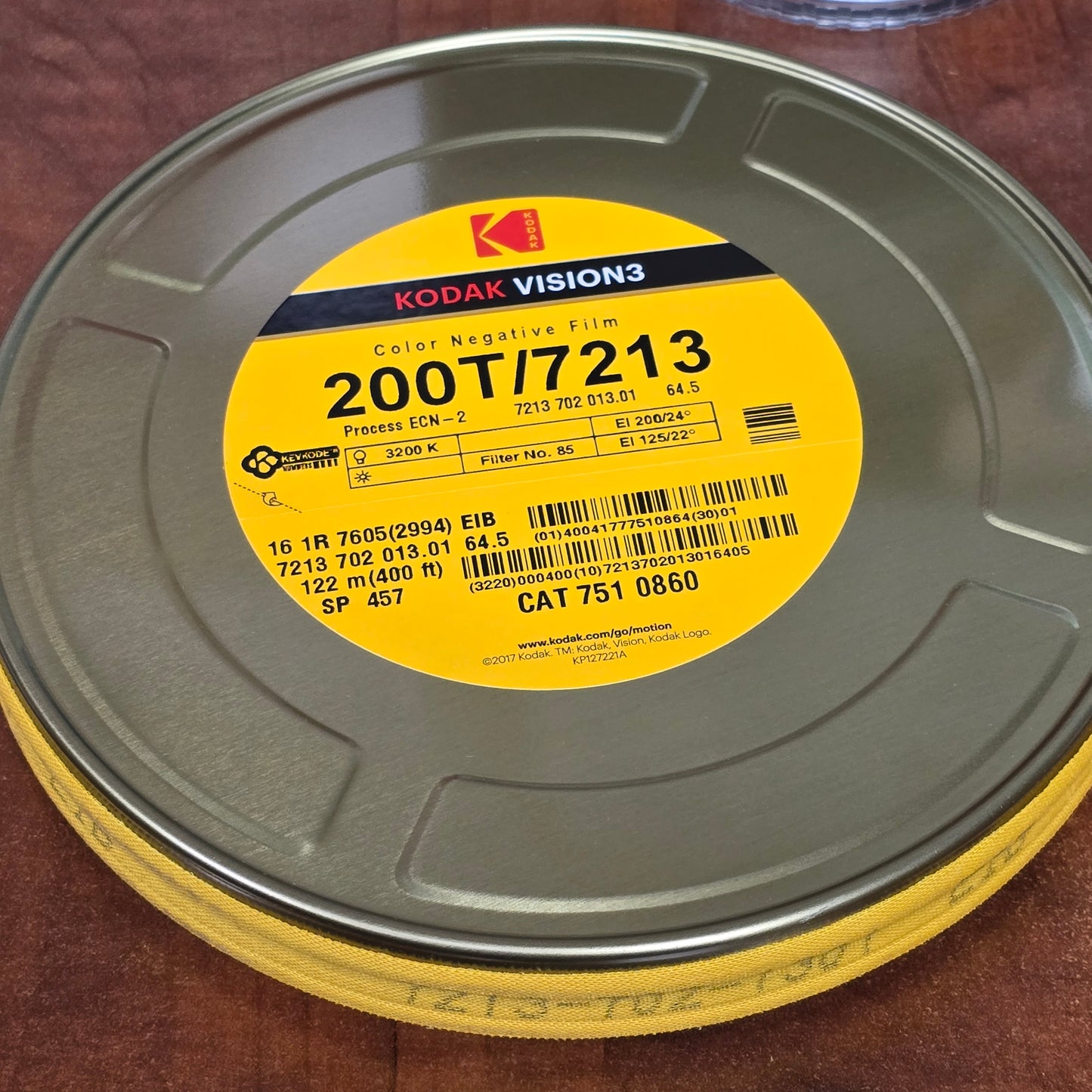 KODAK 16mm 400' VISION3 200T Color Negative Film 7213