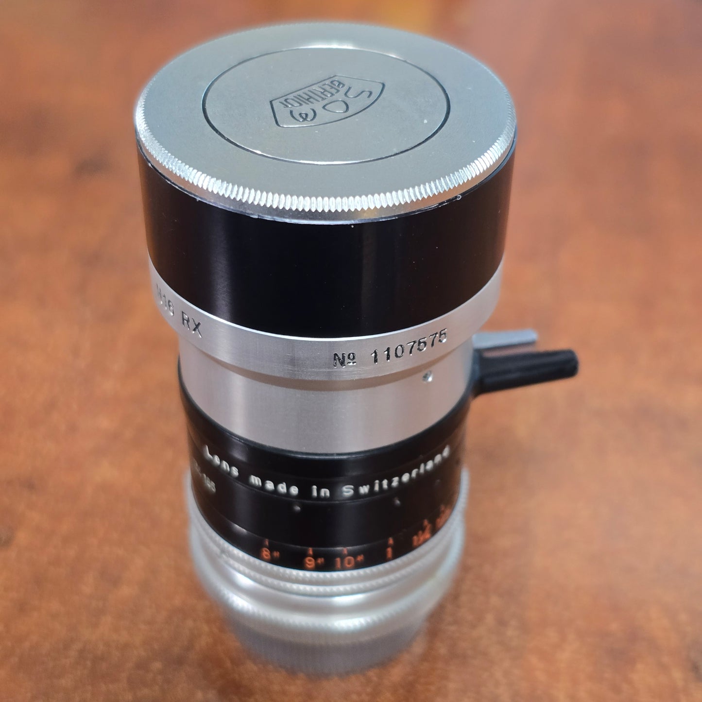 Switar 10mm Preset f1.6 H16 RX C-Mount Lens S# 1107575