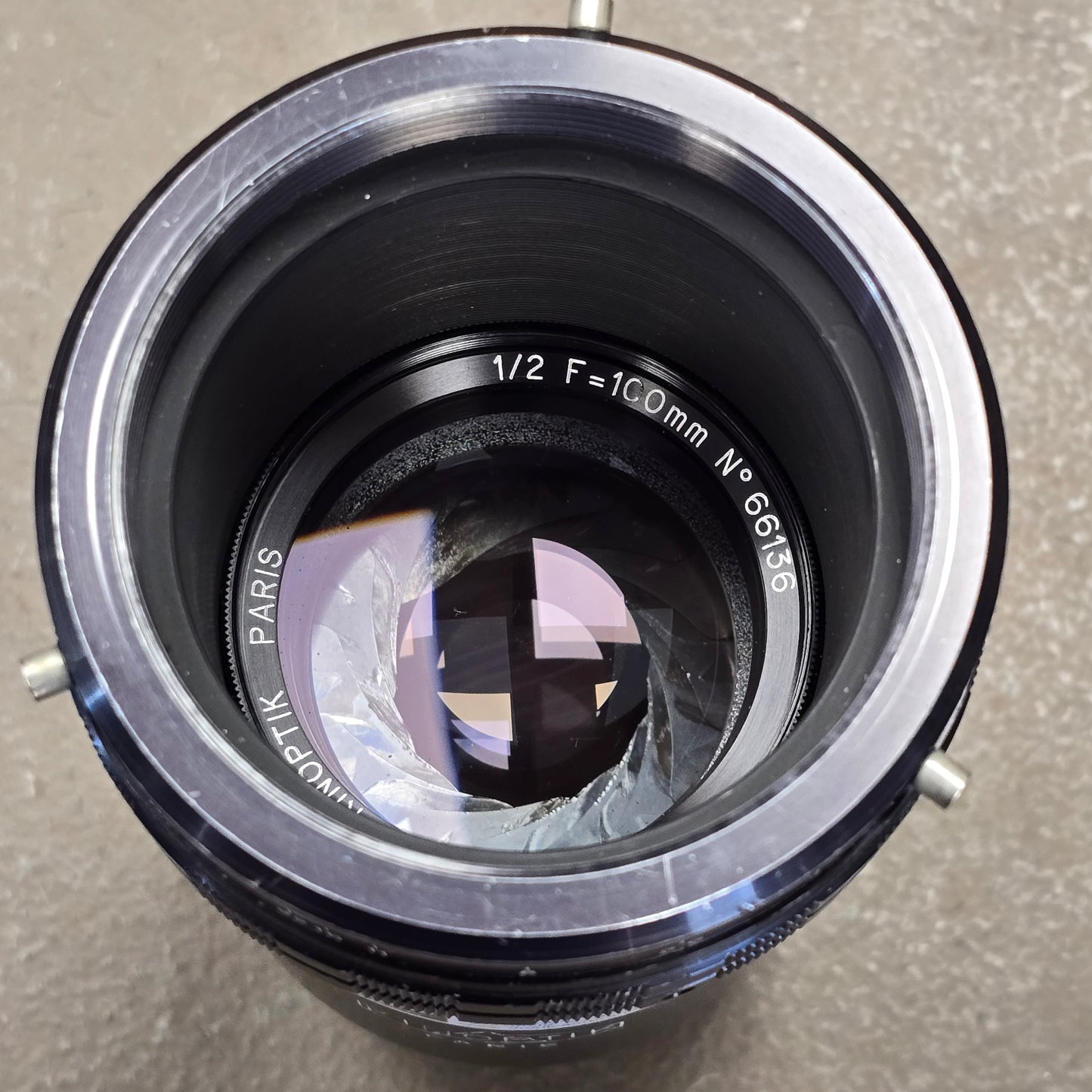 Apochromat Kinoptik Paris 100mm f2 / T2.5 Macro Lens Arri Standard Mount S# 66136