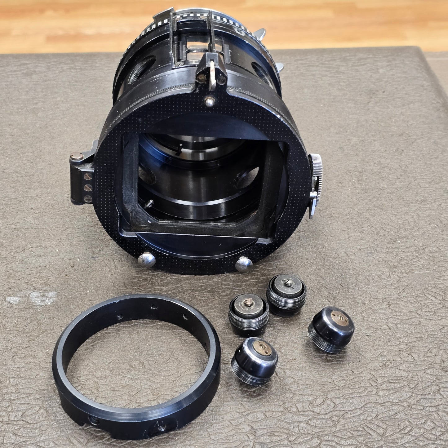 Arriflex 16BL Blimp Housing for Zeiss 10-100mm Lens with Lens Collar