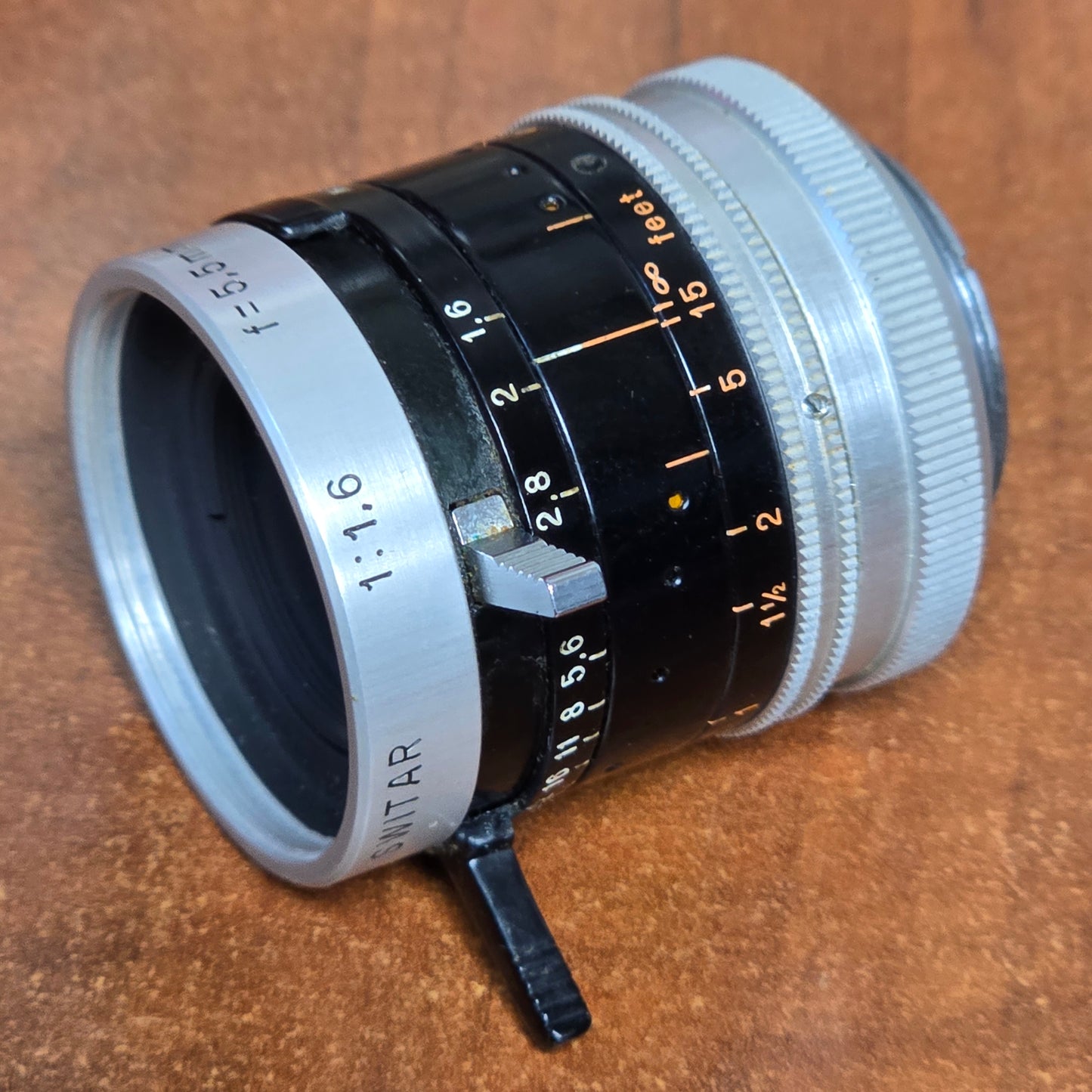 Switar 5.5mm f1.6 H8 RX C-Mount Lens S# 948251