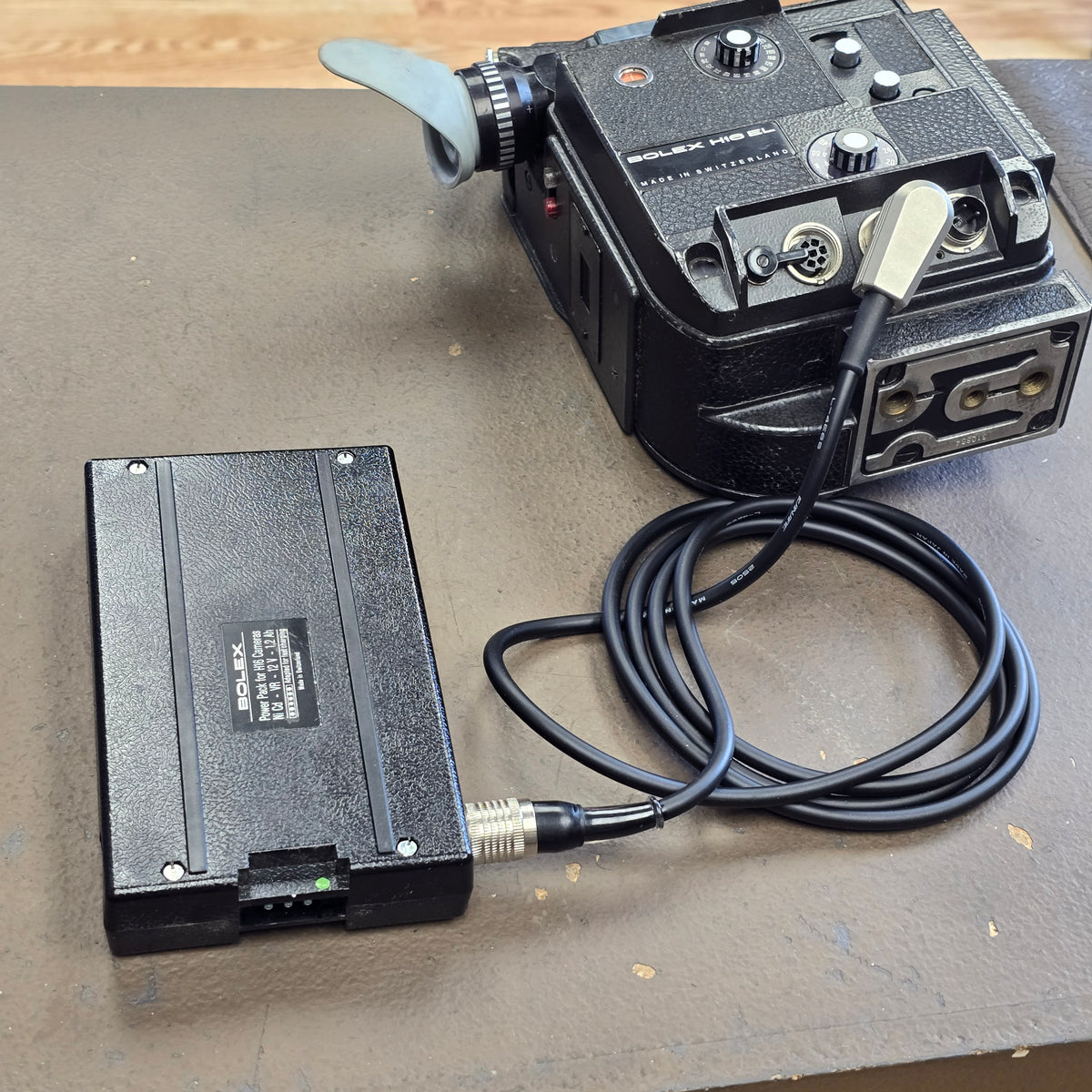 Bolex EL Power Cable- 4-pin Male Tuchel (Amphenol) - 4-pin Female Right Angle Tuchel