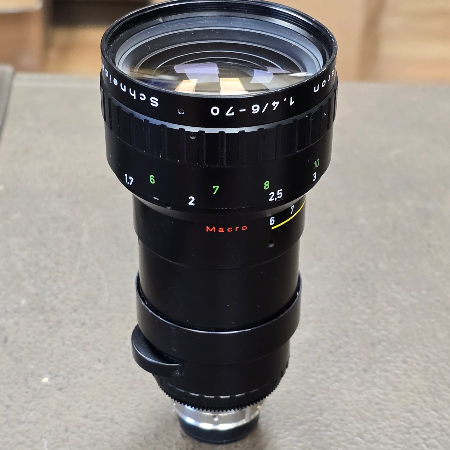 Beaulieu-Optivaron Schneider-Kreuznach 6-70mm f1.4 Macro C-Mount zoom lens for Super 8mm Cameras S# 12870164