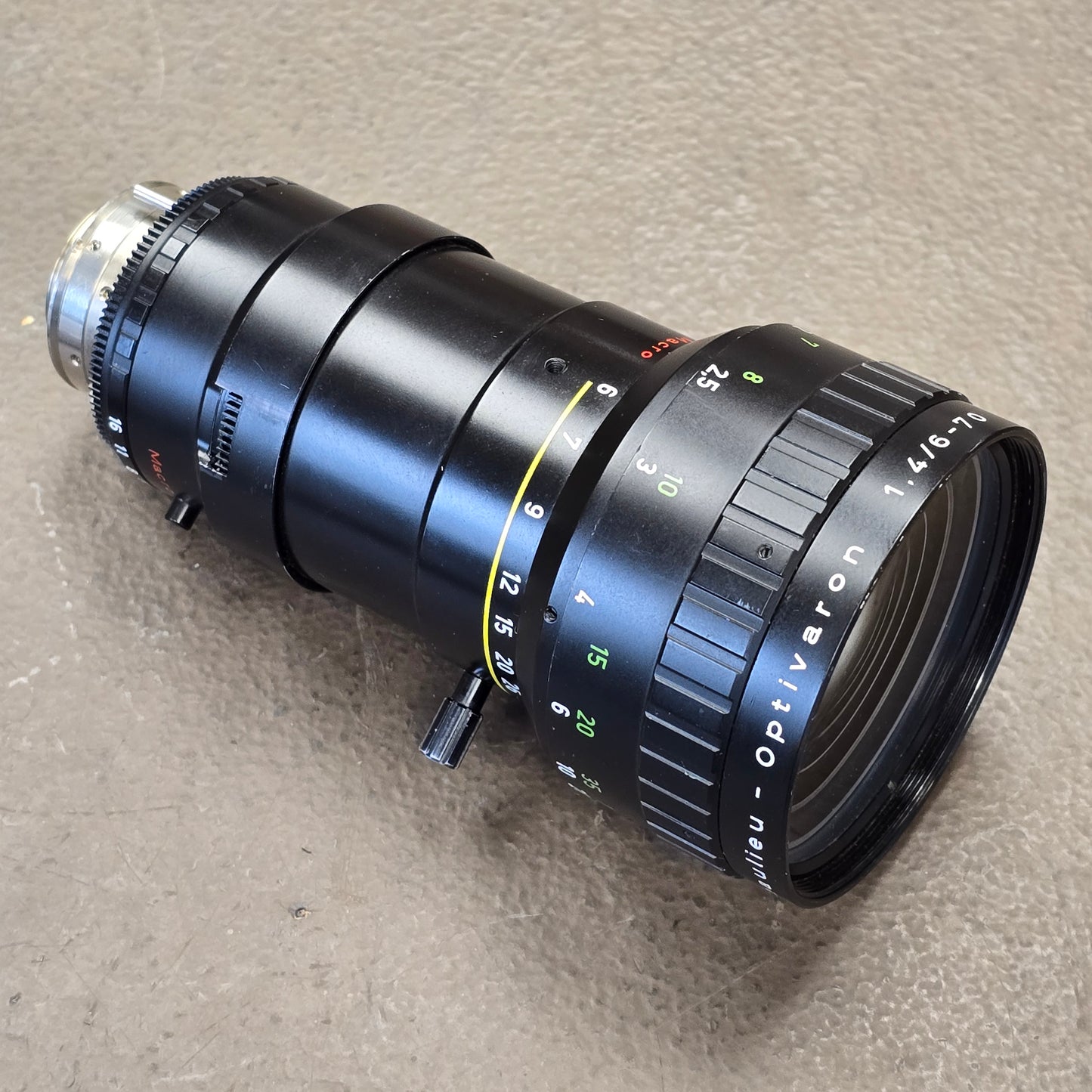 Beaulieu-Optivaron Schneider-Kreuznach 6-70mm f1.4 Macro C-Mount zoom lens for Super 8mm Cameras S# 12870164