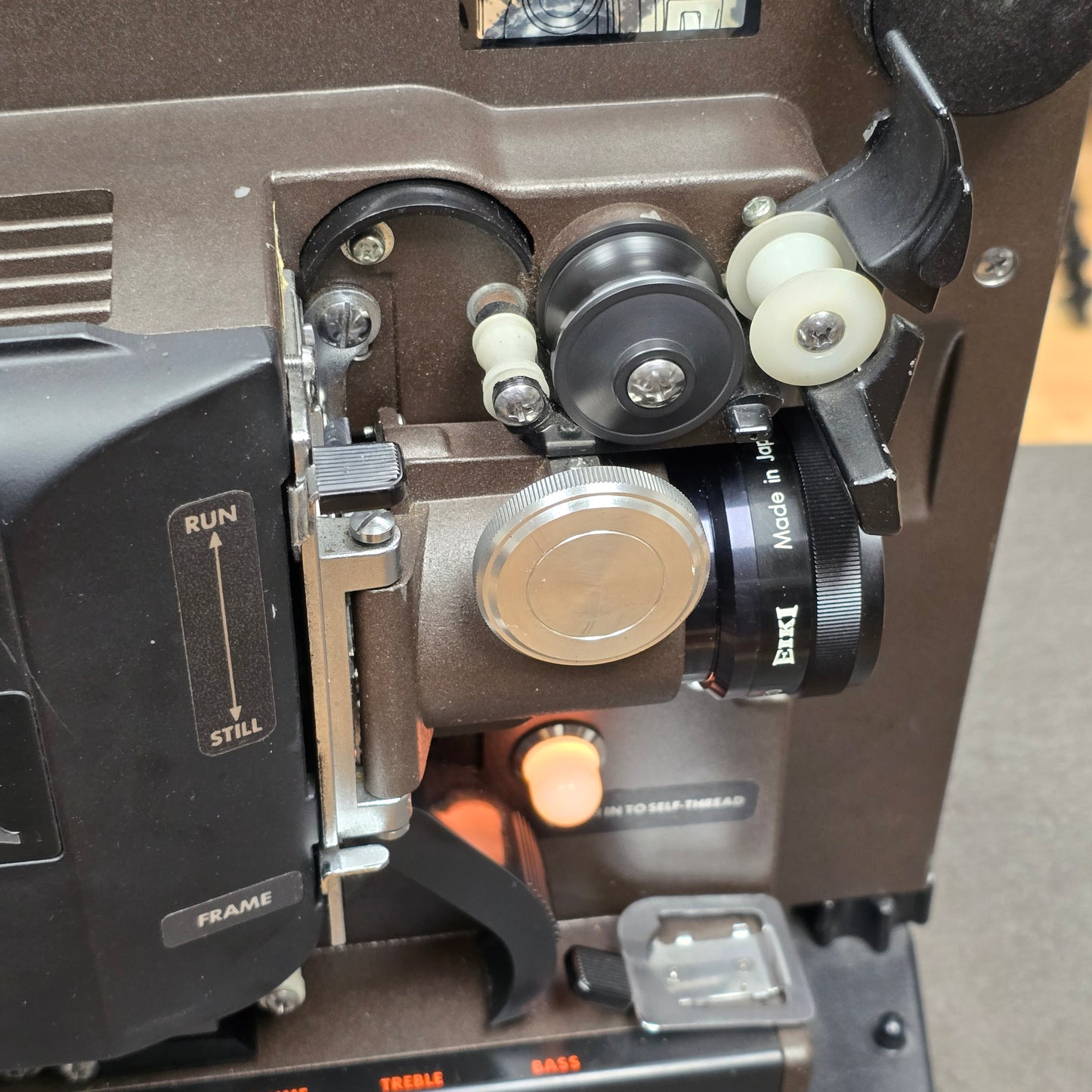 Eiki NT-O 16mm Autoload Sound Projector with Take up reel & Cover S# 21666