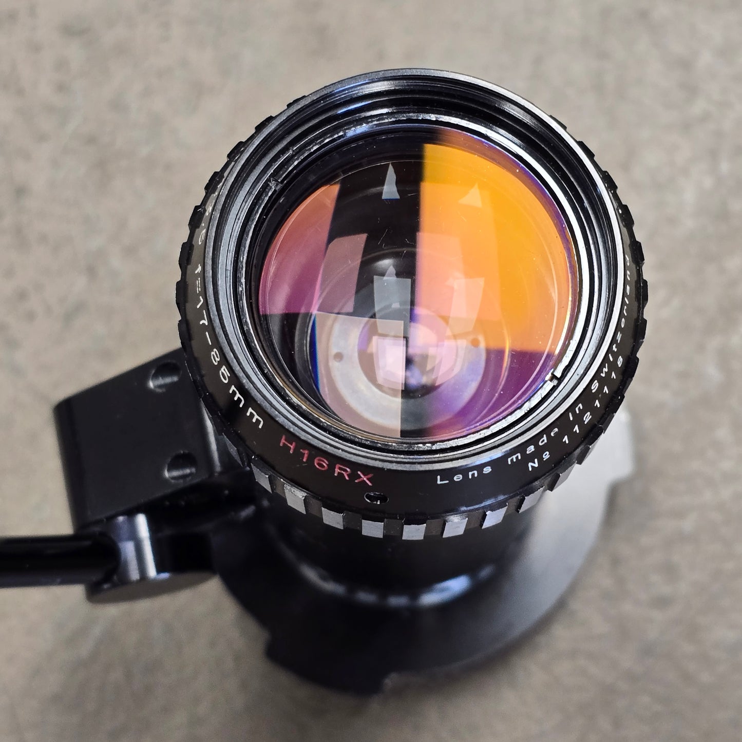 Kern Vario Switar Compact 17-85mm f3.5 H16RX Zoom lens In Bolex Bayonet Mount S# 1121118