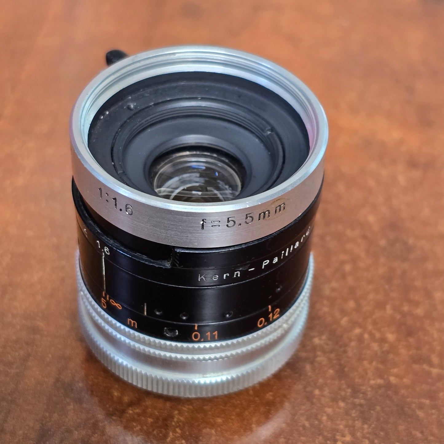 Switar 5.5mm f1.6 H8 RX C-Mount Lens S# 949016