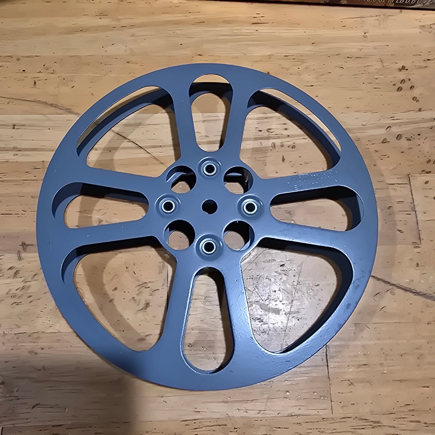 Neumade 16mm 400' Metal Projector reel with Storage Can Neumade