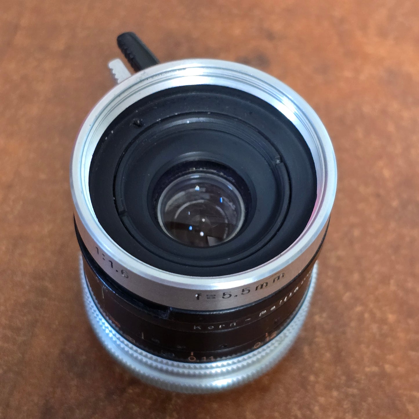 Switar 5.5mm f1.6 H8 RX C-Mount Lens S# 949016