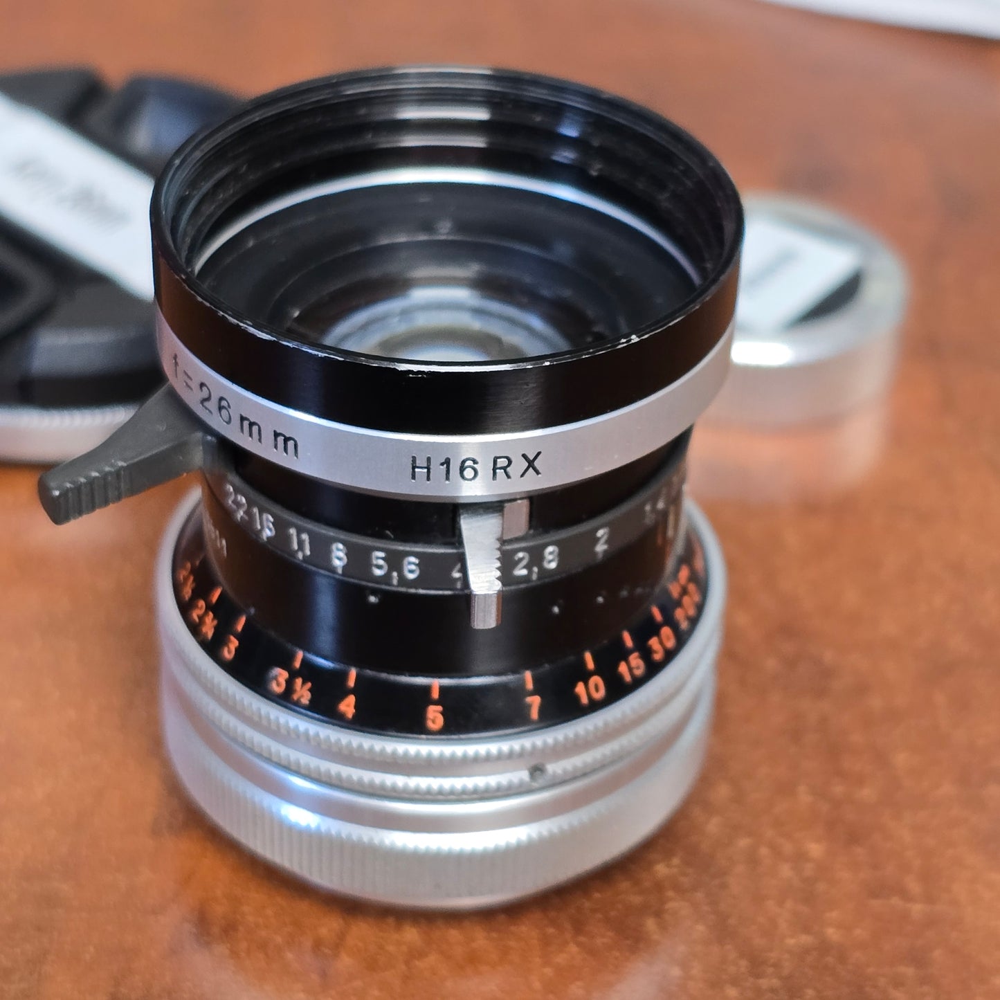 Switar 26mm Macro Preset f/1.1 H16 RX C-Mount Lens S# 1086811