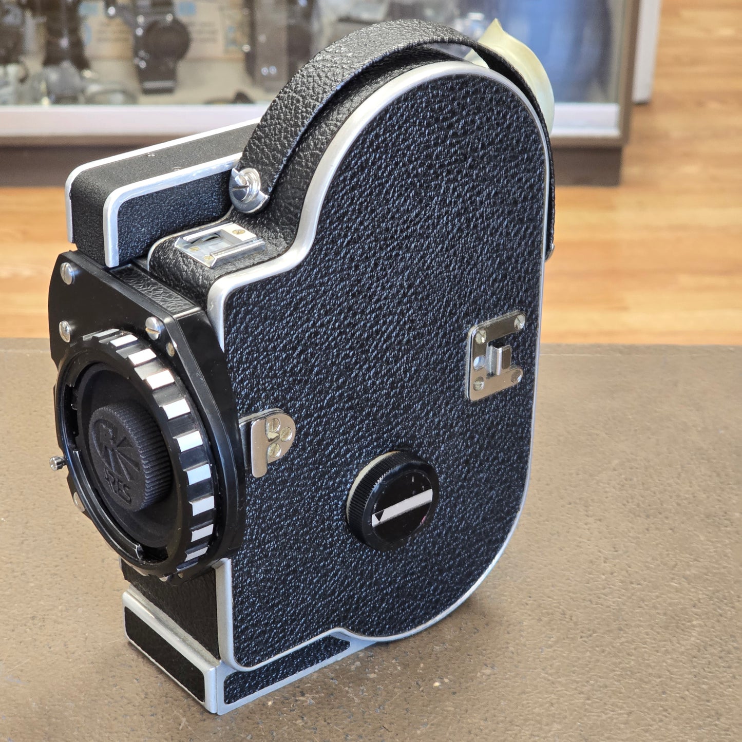 Bolex H16 SB 16mm Camera with 10x Viewfinder S# 300713 & Vario Switar 16-100mm POE Zoom Lens S# 1116622 Package
