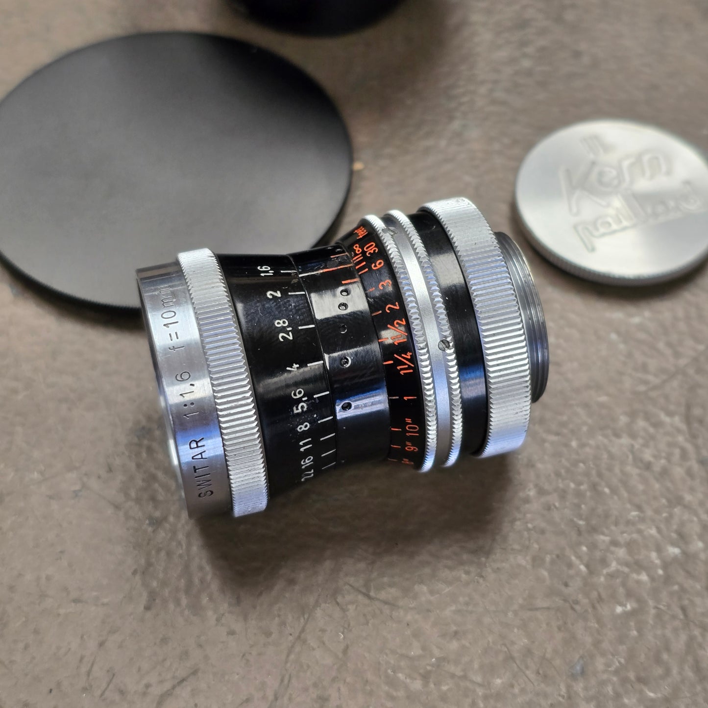 Switar 10mm f1.6 C-Mount Lens S# 1110561