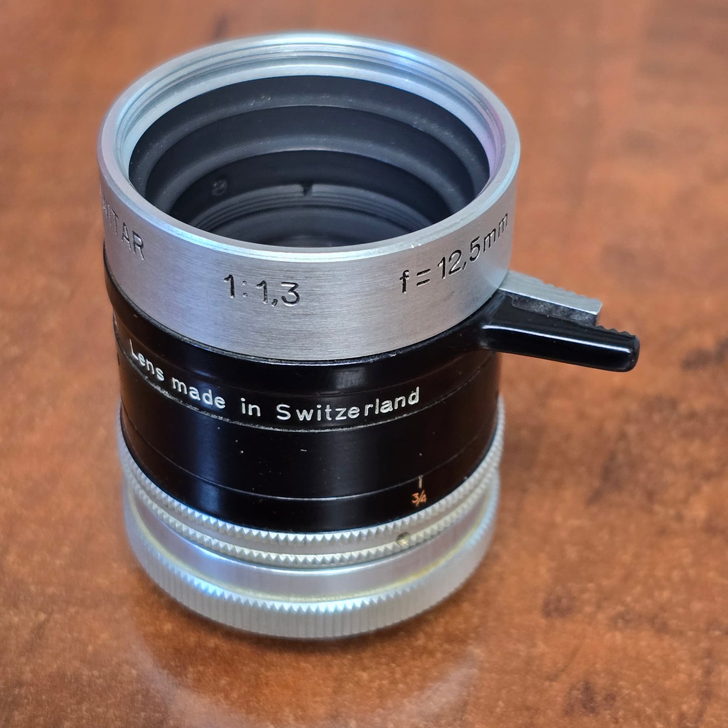 Macro Switar 12.5mm f1.3 H8 RX C-Mount Preset Lens S# 858532
