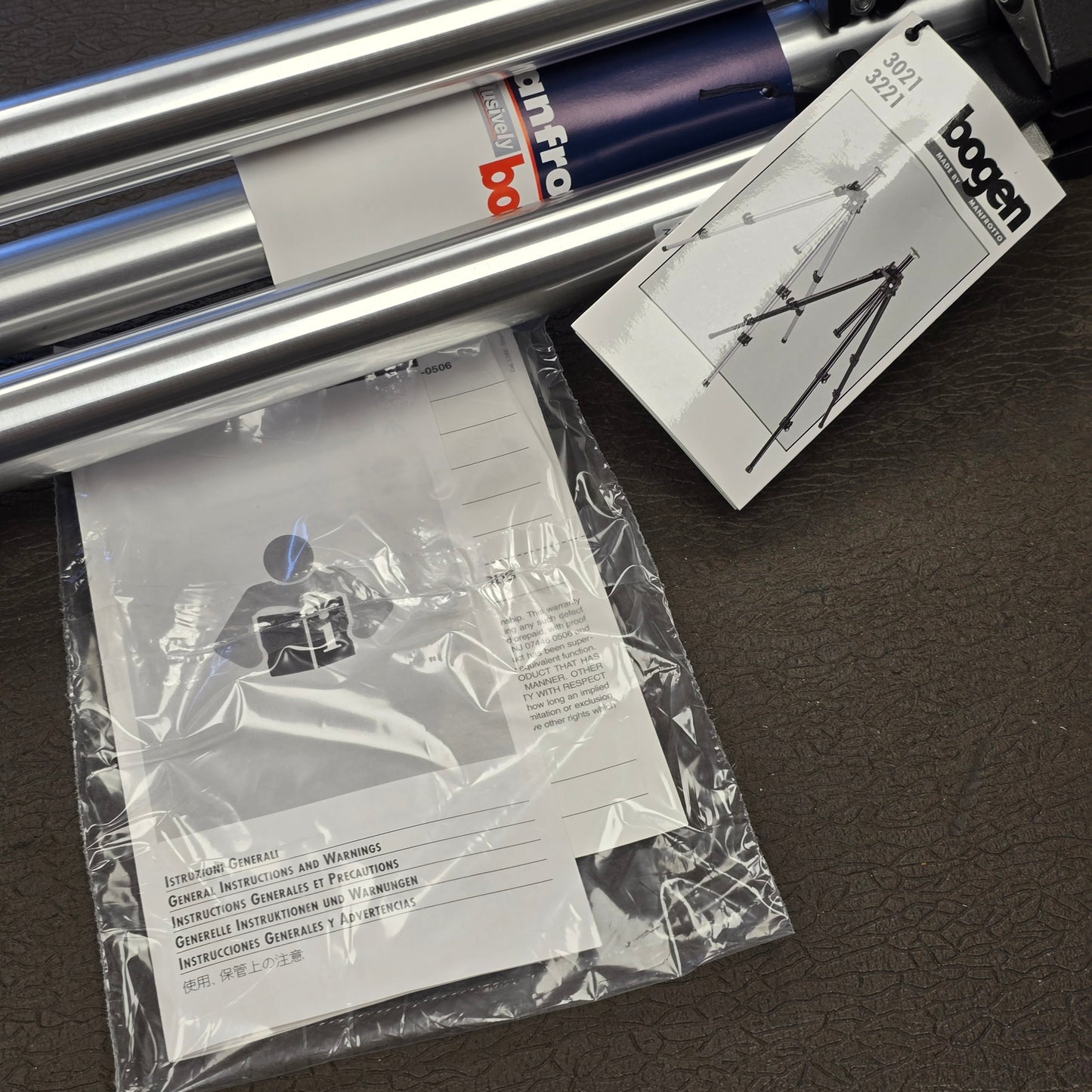 Manfrotto Bogen 3120 Aluminum Tripod Legs