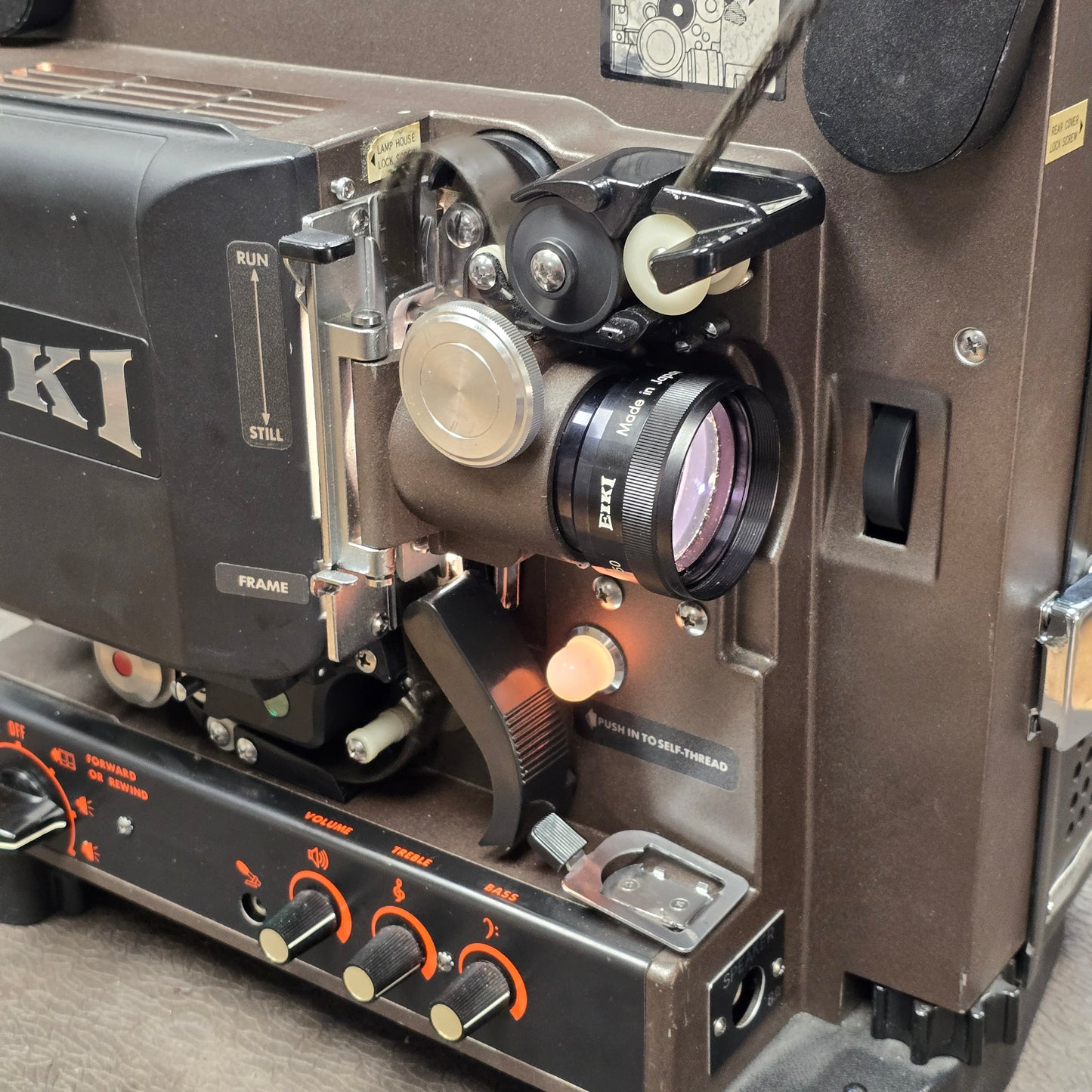 Eiki NT-O 16mm Autoload Sound Projector with Take up reel & Cover S# 21666
